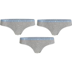 Björn Borg - 3 Pack - Core Tencel Micro Solid String - Dames - Grijs - Maat 40