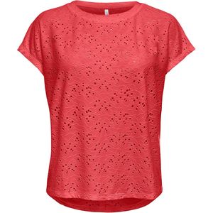 Only - Onlsmilla - T-shirt - Cayenne - Dames