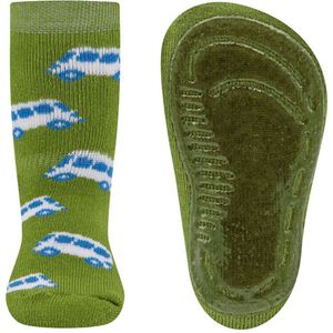 Antislipsokken Ewers Kindermaat - Groen met Bussen Wit&Blauw - Elastisch - Siliconenzool-19/20