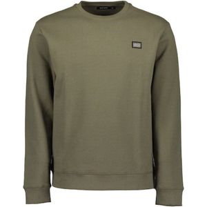 Blue seven heren - Trui 370169 army sweatstof maat XL