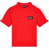 Ea7 Emporio Armani Train Logo Series Tape T-shirt Met Korte Mouwen Rood 4 Years Jongens