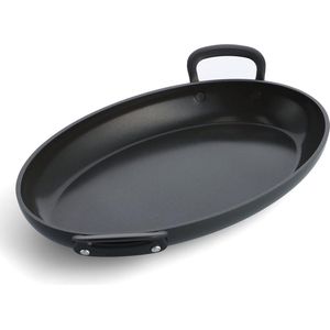 NORDIVAR® - Ceramic Non-Stick Vispan, Duurzaam en PFAS-vrij, Geschikt voor Inductie, 40 cm x 25 cm, Zwart-