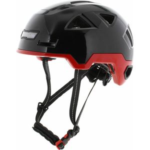 Vito E-City helm glans zwart rood XXL 62-63 CM voor E-bike / Speed Pedelec / Snorfiets