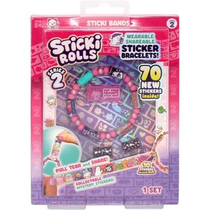 Sticki Rolls - Sticker Armband - 70 Mini Stickers - Verschillende Kleuren