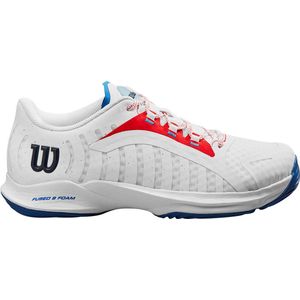 Wilson Hurakn Pro tennisschoen voor dames, wit rood/Deja Vu blauw, 5.5 UK, Wit Wilson Rood Deja Vu Blauw, 39 EU