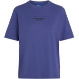 Karl Lagerfeld - Outline Logo - T-shirt - Blauw