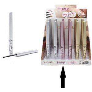 Leticia Well - Roze Eyeliner - Metallic - Long Lasting - 24H - 02 Pink - 1 Stuks