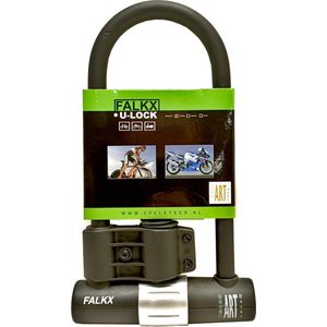 Falkx ART4 beugelslot - Zwart - Extra Groot Slot - 180x320mm - Incl. Gratis Framehouder - Geschikt Voor Verzekering