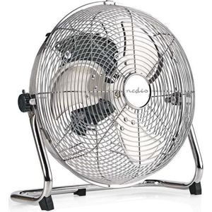 Nedis FNFL10CCR30 Vloerventilator Diameter 30 Cm 3 Snelheden Chroom