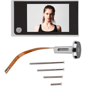 Digitale Deurcameraviewer 35 Inch 720P Hd-Beveiligingsdeurcamera + Monitor 120 ° Brede Weergave Elektronische Kijkgaatje Voor Huisdeurintercomsysteem Deurvideo