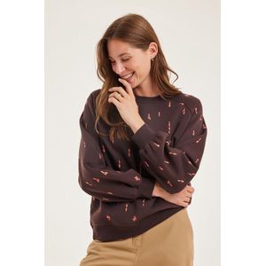 DIDI Dames Sweater Whisper Chocolate brown maat 42