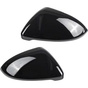 Zwarte Spiegelkappen - Set 2 Stuks - Geschikt voor Volkswagen Golf 7 & Golf 7.5 - Ook voor GTI GTE GTD - Hoogglans Zwart Pianolak - Auto Accessoires