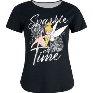 Peter Pan Tinker Bell - Sparkle Time Dames T-shirt - zwart - S