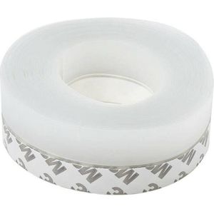 Tochtstrip 3 meter lang - deuren en ramen - wit (25 mm)