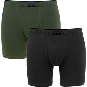 Gotzburg heren boxer normale lengte (2-pack) - donkergroen - Maat: L