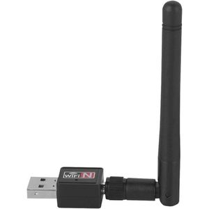 Draadloze USB wifi-adapter 300 Mbit/s 2,4 GHz – Compatibel met Windows en Mac