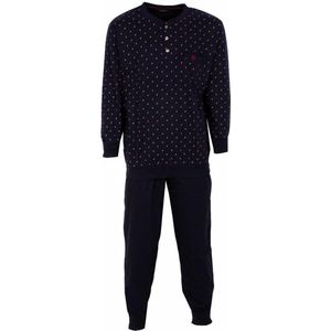 Paul Hopkins Heren Pyjama - Katoen - met Knopen - Blauw - Maat S