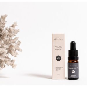 Ebb+Flow - 30% CBD Olie - 10 Milliliter - 0% THC - Swiss Bio Hennep - Lab getest - Premium Kwaliteit