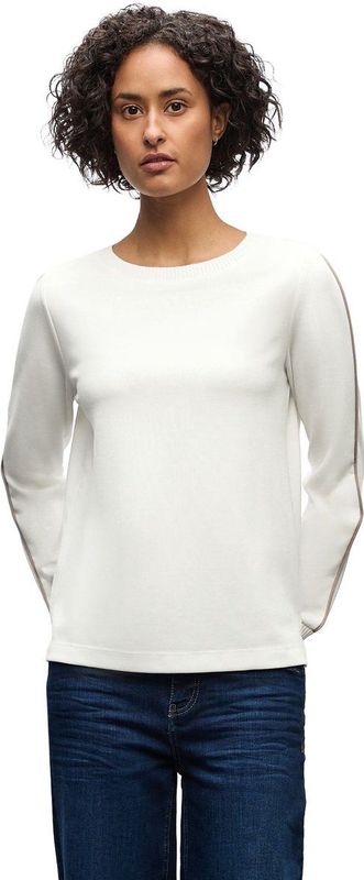 Street One Shirt met Tape Details Off White 36