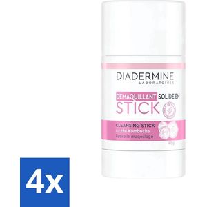 4 x Diadermine - Essential Care - Cleansing Stick - Kombucha - 40g - Huidreiniger - Reinigingstick - Kombucha Thee - Gezichtsreiniger - Gevoelige Huid