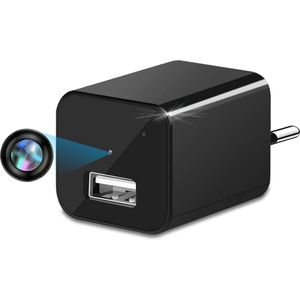 Spy Camera - Bewakingscamera - Spycam HD 1080p verborgen spionagecamera met continue opname en bewegingsdetectie - interne bewakingscamera met USB oplaadfunctie