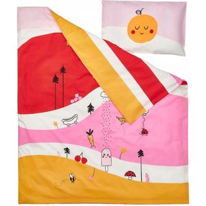 IKEA GRONFINK Kinderbeddengoedset 110x125/35x55 cm - Strepen