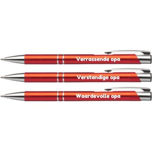 Akyol - 3 pennen met tekst voor opa - opa cadeau - Leuke motivatie pennen quotes - 3 leuke pennen voor jouw opa - Pen met tekst cadeau - Vaderdag cadeautje - verjaardag - cadeau - Bedankje - Familie cadeau