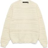 VERO MODA - VMLEO LS O-NECK PULLOVER BF - Gebreide Pullover - Dames