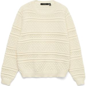 VERO MODA - VMLEO LS O-NECK PULLOVER BF - Gebreide Pullover - Dames