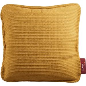 Stoov Warmtekussen | Ploov³ Ocher Yellow | Duurzaam & Draadloos | Infrarood warmtekussen | 45x45 cm | Flex 33Wh batterij