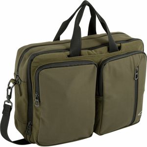 camel active Schoudertas Business tas met laptopvak Brooklyn Business Bag Khaki Groene
