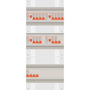 3 fase groepenkast met 12 licht groepen en kookgroep