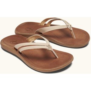 Olukai - Kapehe Luana - Slipper - Tapa Sahara - Leder