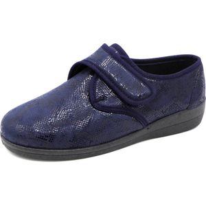 Neles Dames Pantoffel Stretch - 61802 Marineblauw - Maat 39