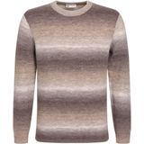 Gabbiano - Trui - Taupe - Zachte Trui Met Gardient Kleurverloop