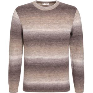 Gabbiano - Trui - Taupe - Zachte Trui Met Gardient Kleurverloop