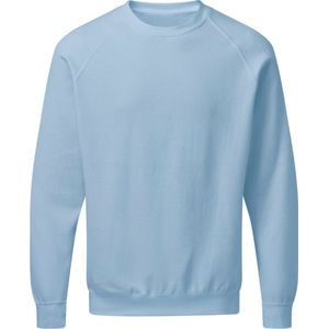 Sky Blauw heren sweater met raglan mouw merk SG maat S