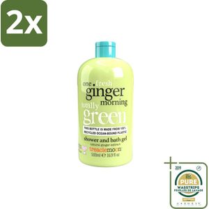 Treaclemoon – Douchegel – One Ginger Morning – 500 ml - Voordeelverpakking - 2 stuks - Verfrissende douchegel - Zachte douchegel