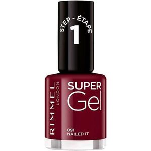 Rimmel London SuperGel nagellak - 091 Nailed It - Rood