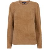 Red Button - Sweater - Bruin - Puff Sleeve