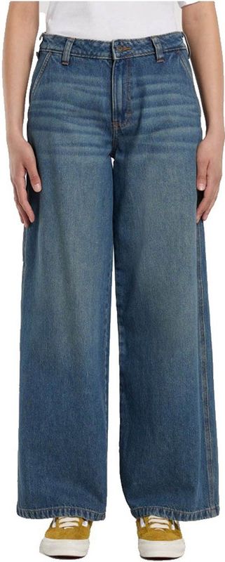 DICKIES - Hilham - Jeans - Lichtblauw - High Waist - Wide Leg
