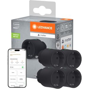 LEDVANCE SMART+ - Slimme Stekker - Zwart - Compatibel met Matter over WiFi