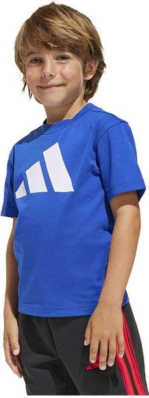 Royal Blue/White - T-shirt - Korte Mouwen - Ronde Hals - Regular Fit