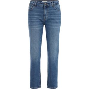 WE Fashion Dames mid rise straight fit jeans met comfortstretch