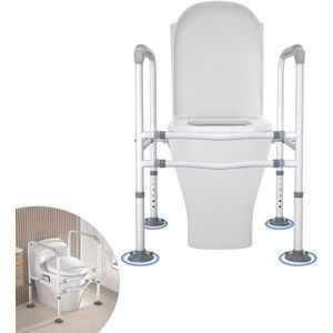 Toiletverhogers - Opstahulp - Toiletondersteuning - Tot 200 kg - 6-traps Instelling