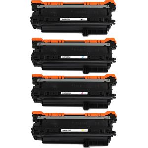 MediaHolland - Huismerk Toner CE400X, CE401A, CE402A, CE403A geschikt voor HP Color Laserjet Printers - Zwart, Cyaan, Magenta en Geel - Toners Cartridges - Zwart: 11000Pagina's & Kleur: 6000 Pagina's