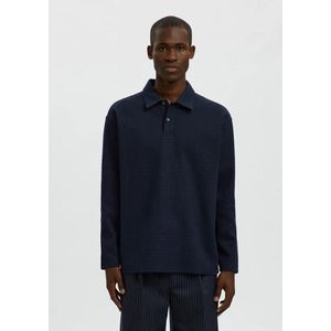 Selected Homme Relax Henry LS Polo Sky Captain