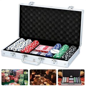 Pokerset - Poker Set in Aluminium Koffer - 300 Chips - Complete Set - Inclusief Kaarten en Dobbelstenen - Inclusief EBOOK