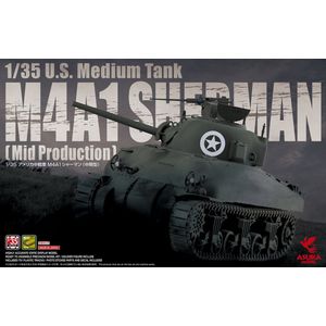 Asuka US Medium Tank M4A1 Sherman (Mid Production) + Ammo by Mig lijm