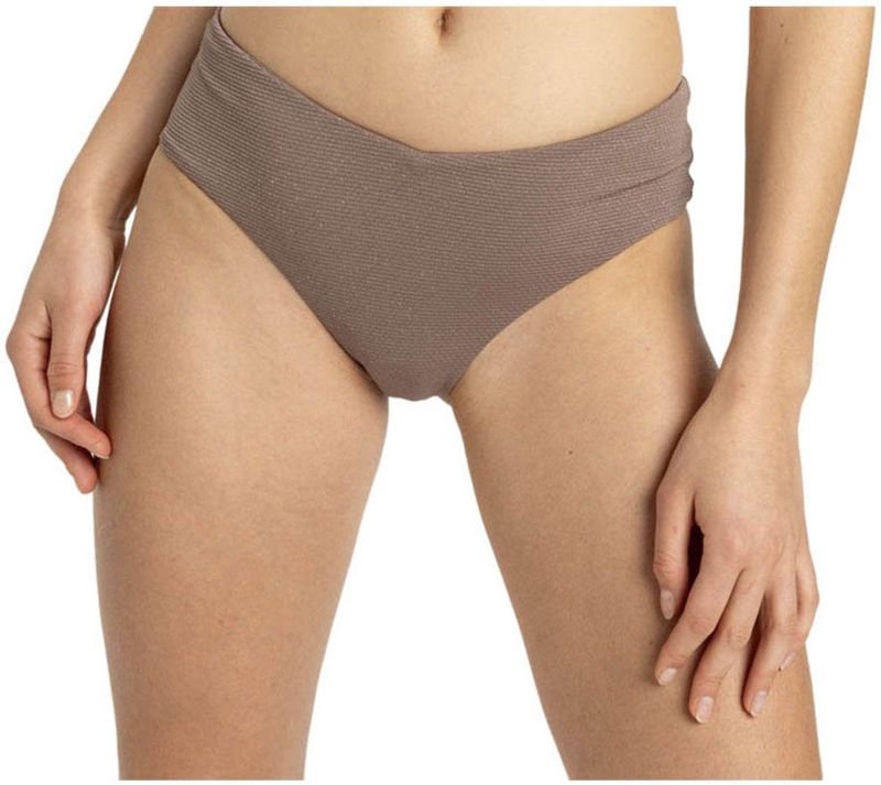 Roxy - Lasca Bikinibroekje - Zwart - Getextureerde Lurex Stof